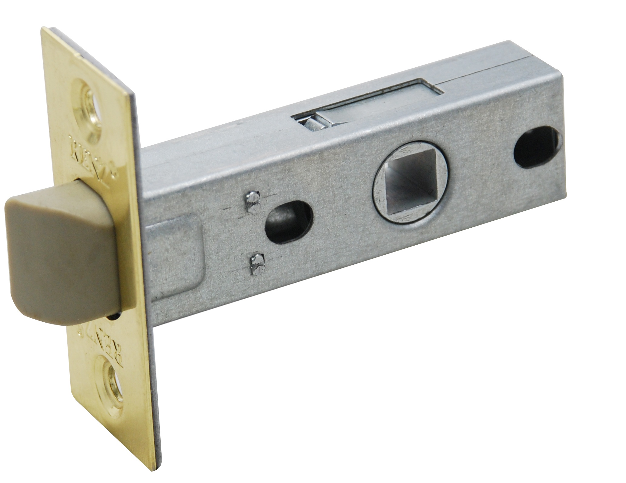 ИС Защелка межкомнатная RENZ L5-45 пластик В латунь